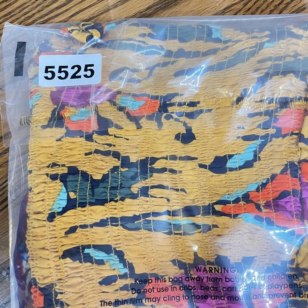 Haute Hippie Shirt Womens XS Yellow Boho Paisley Printed Sleeveless Halter New - Picture 12 of 12